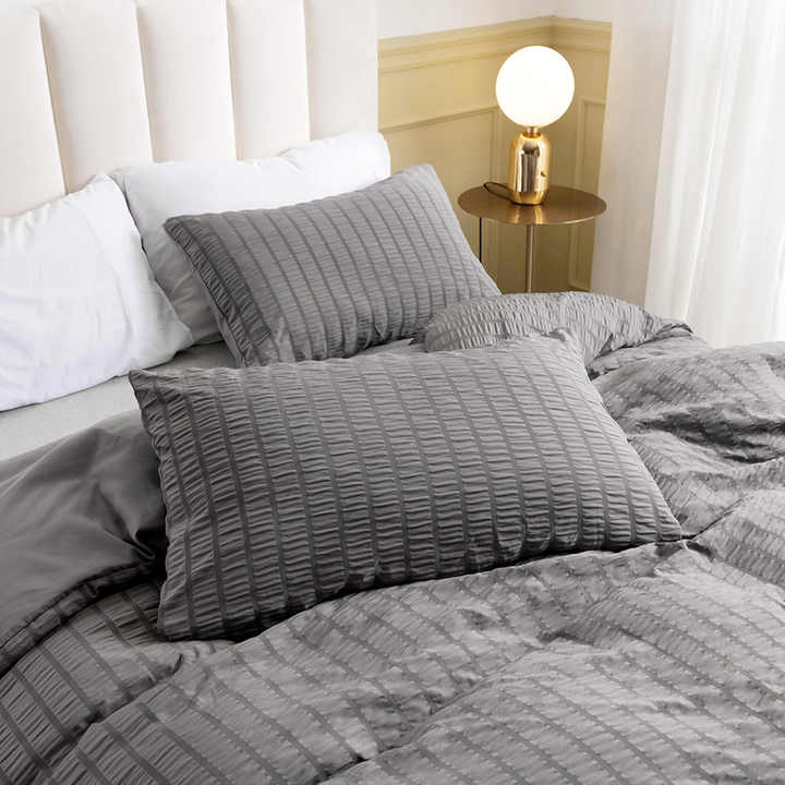 Simple Home Textiles Solid Color 3 Piece Bedding Set 