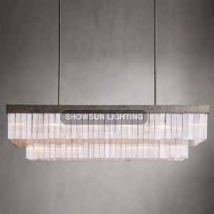 American luxury rectangular chandelier 