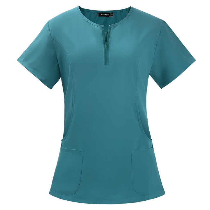 OEM Custom logo Work Clothes Beauty Salon Nurse.  ملابس عمل بشعار مخصص OEM، زي ممرضة صالون تجميل، زي