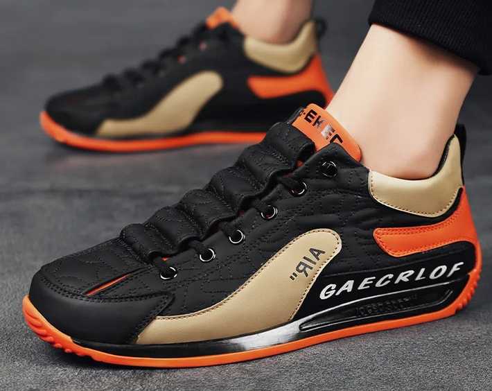 New 2024 Men's Flat Suede Leather Shoes Soft 