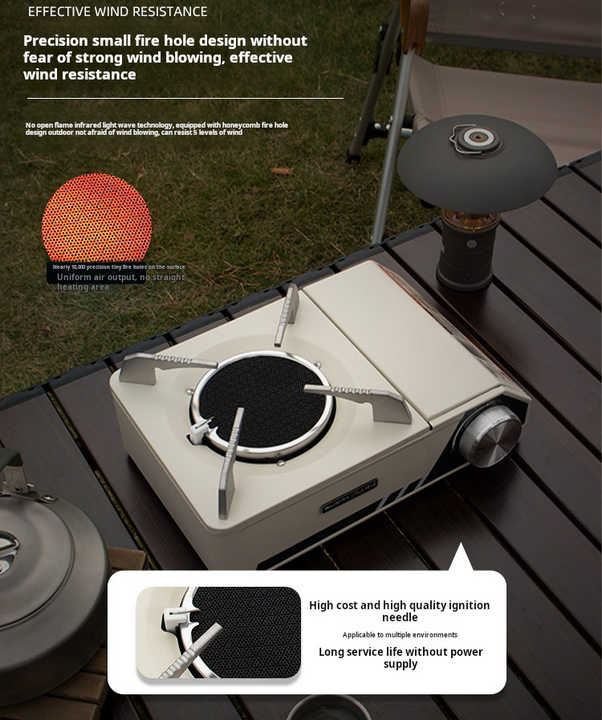 موقد بطاقة الأشعة تحت الحمراء مقاوم للرياح . Windproof and explosion-proof infrared gas stove,
