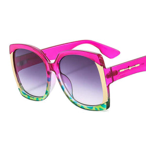 QSKY Luxury Classic Women's Sunglasses Big Square Frame Classic Women's Shades UV400 Protection for Women 