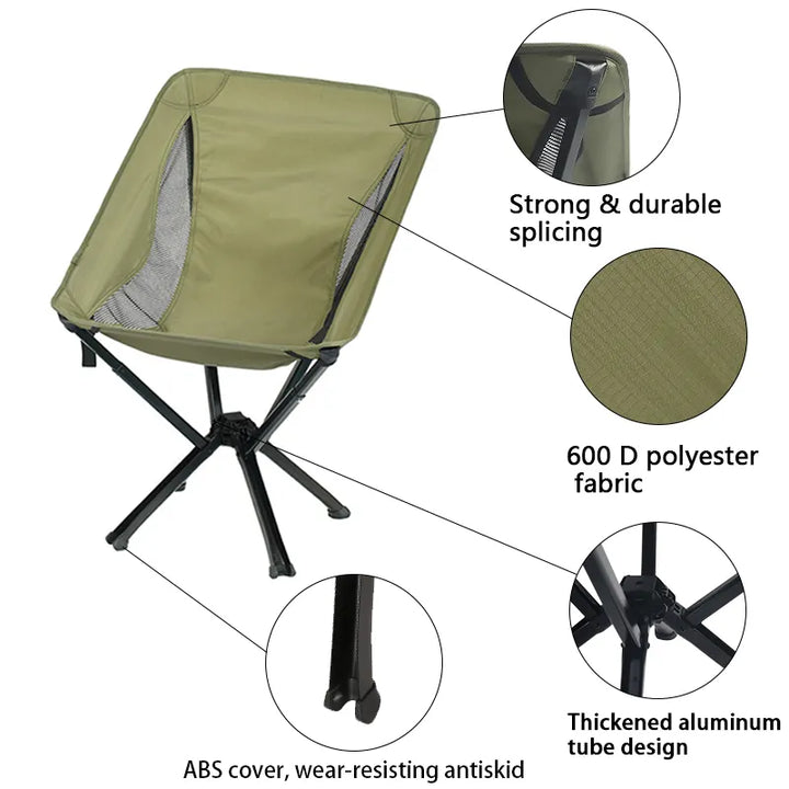 Lightweight folding moon chair 