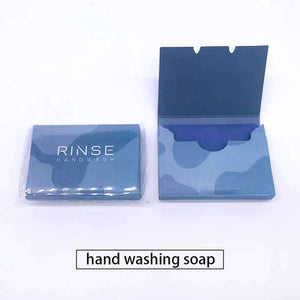 Portable paper soap dispenser 