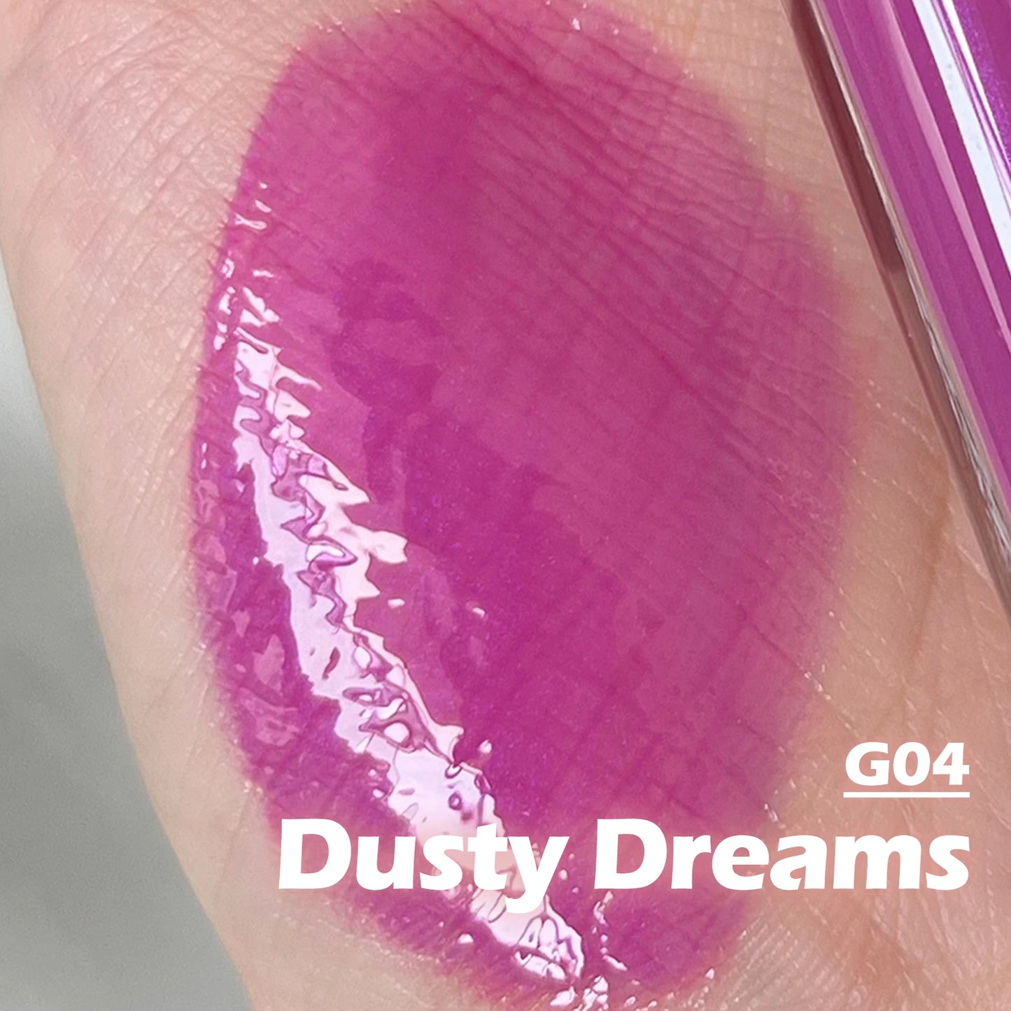 لون أبيض متدرج لطيف أنبوب مستحضرات تجميل أحمر شفاه  Cute White Gradient Color Cosmetic Tube Matte Liquid