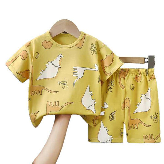 Children's Summer Cotton T-shirt Shorts Kids Clothes 