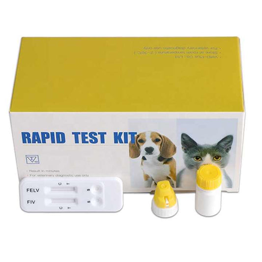 GooDoctor الحيوانات الأليفة مجموعة القطط البيطرية fiv felv اختبار سريع GooDoctor Pet Veterinary Kit Feline FIV FELV Rapid Test