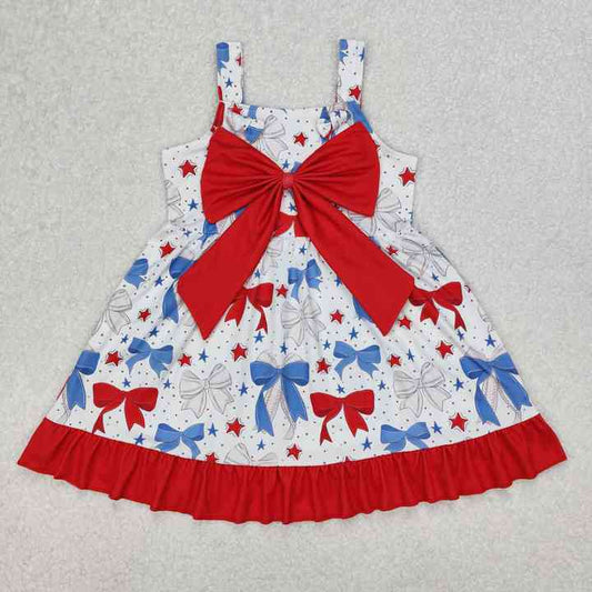 فستان أطفال بناتي بأكمام قصيرة- Baby Girl Boutique Hot Sale Short