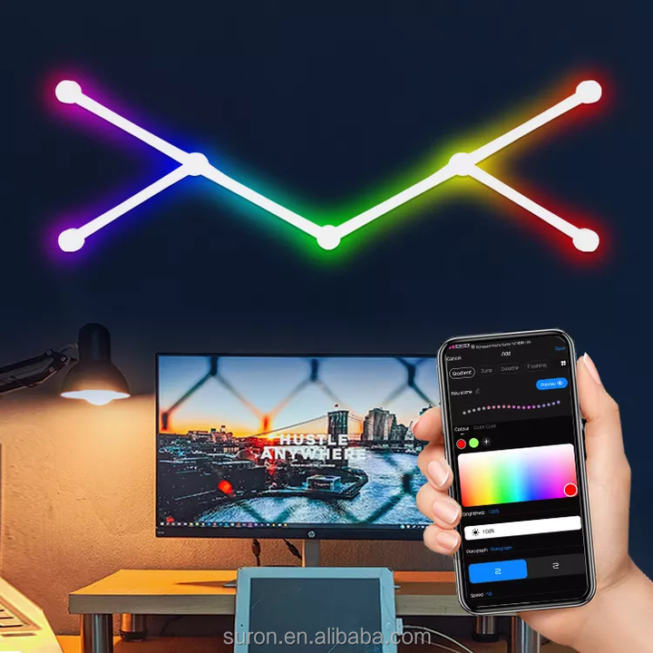Smart wall lights for games