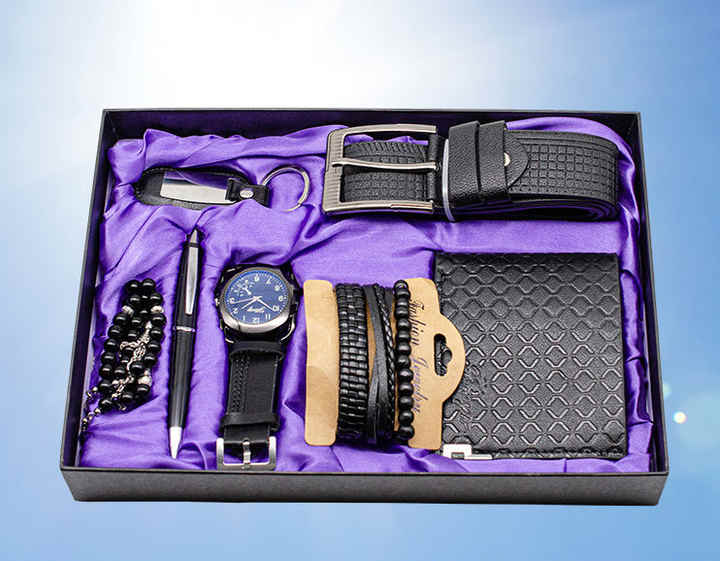 IStapromo Gifts Luxury Set of 7 Leather Sets Watch 