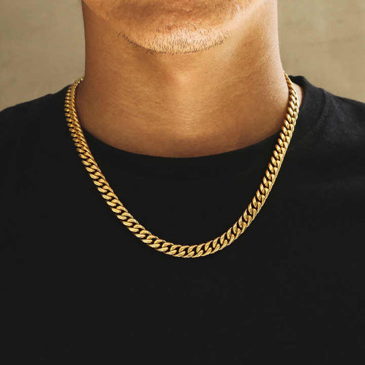 Men's Necklaces 18K Real Gold 