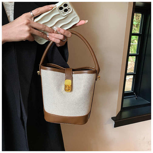 حقيبة  يد دلو بسيطة للنساء