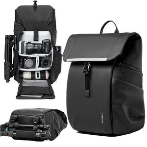 MOYYI DSLR Camera Backpack Large Capacity PVC 