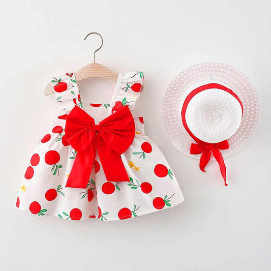 طقم بناتي صيفي من القطن بفتحات تهوية Girls Summer Cotton Vented Set
