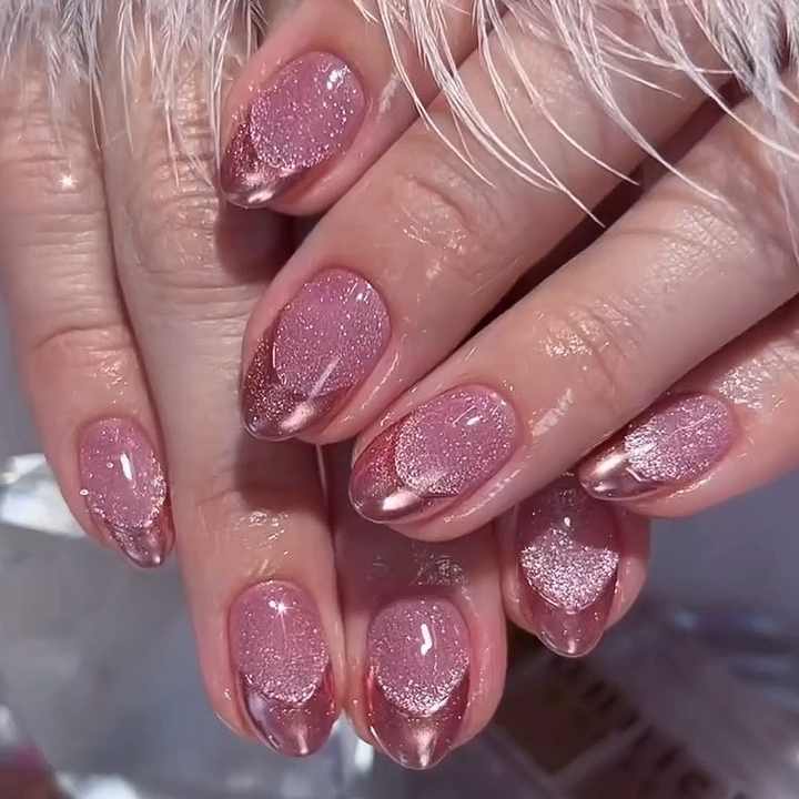 French Style Romantic- Acrylic Nails 