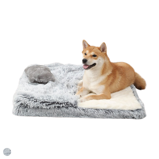 Small Dogs and Cats - Soft Fluffy Cushion Pad with Anti-Slip Base