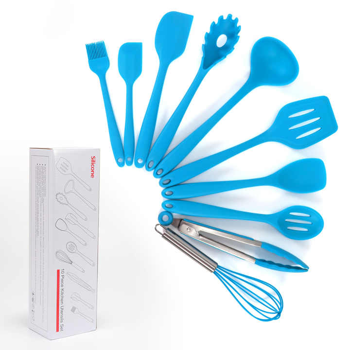 مجموعة أواني مطبخ من السيليكون -  Silicone Kitchen Utensil Set