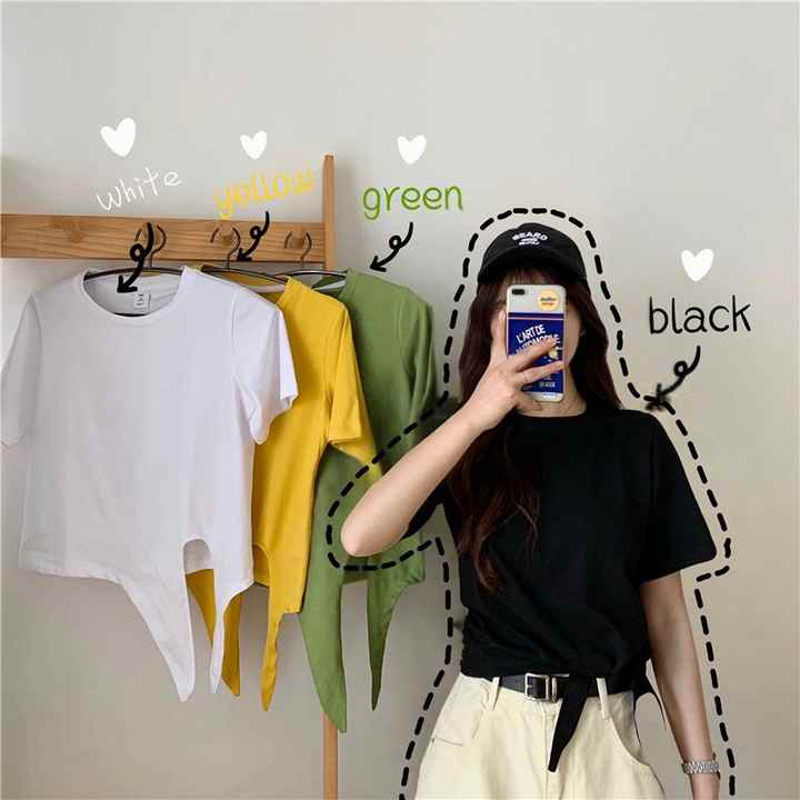 Women's Shiny Crew Neck T-Shirts 