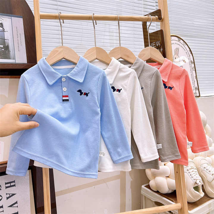 Pure cotton long sleeve children's t-shirt, 