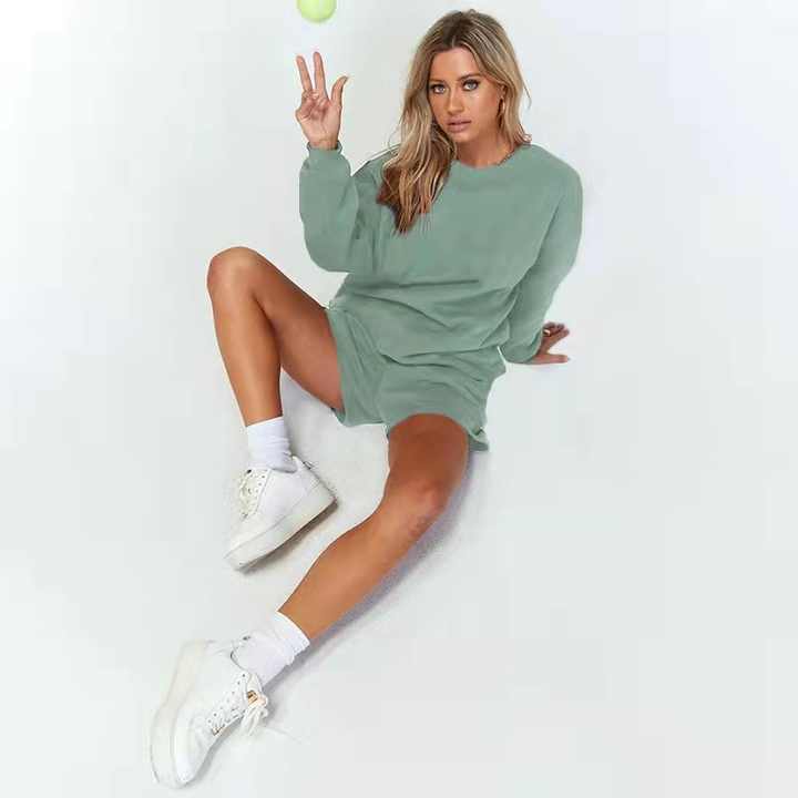 Women's 2-Piece Plain Suit Set