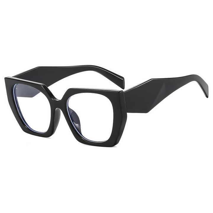 Women's Glasses, Candy Color Polygon Anti-Blue Light Classic New Fashion Transparent Plastic Glasses, Women's Glasses 