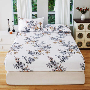 Plant Flowers Printed Bed Sheet New Low Order Bedding Sets 