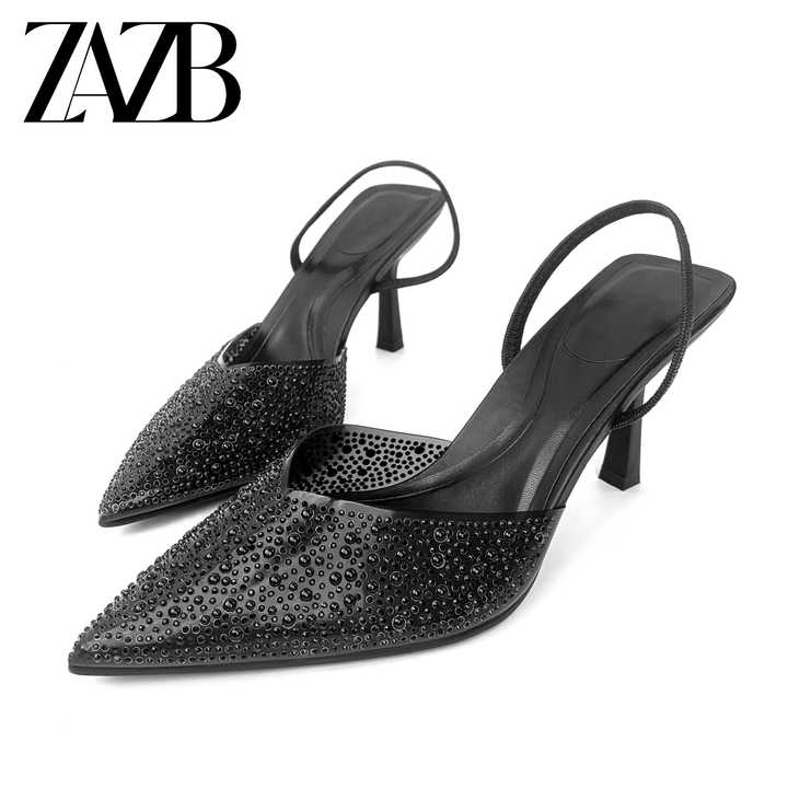 Pearl studded women's heels 