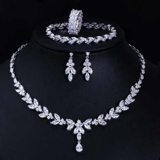 Korean Minimalist Wedding Jewelry Sets-طقم مجوهرات