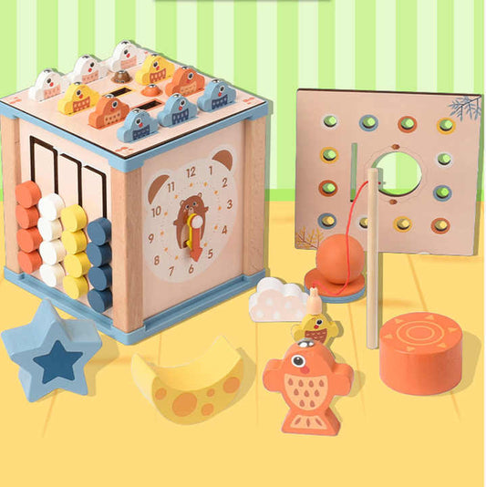 صندوق خشبي العاب تعلميه