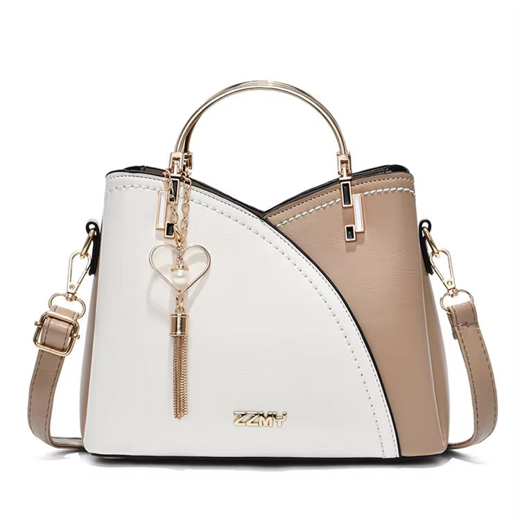 large leather handbag