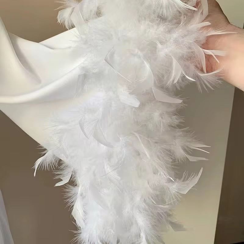 luxurious white robe