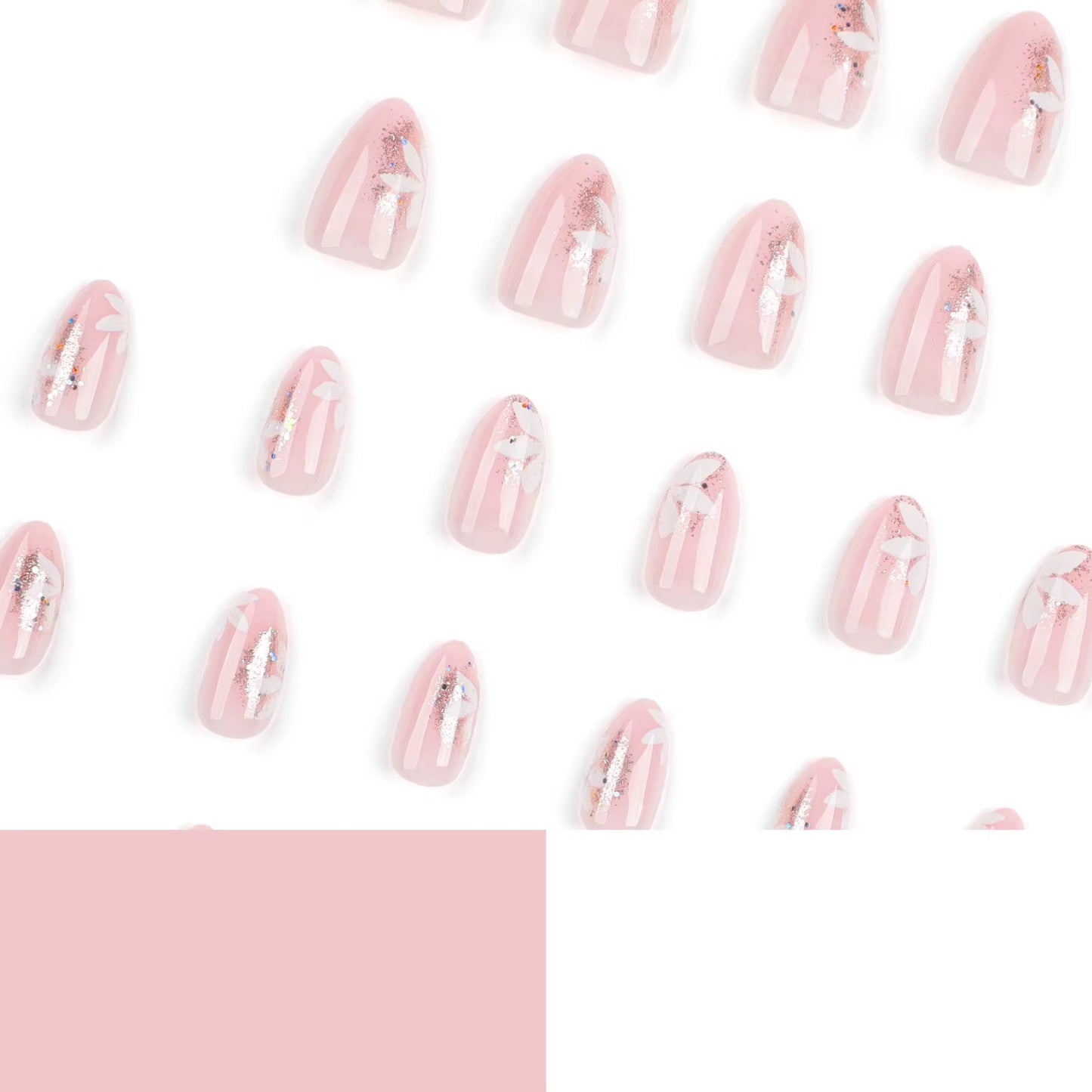 Beautiful fake nails that can be reused and printed.