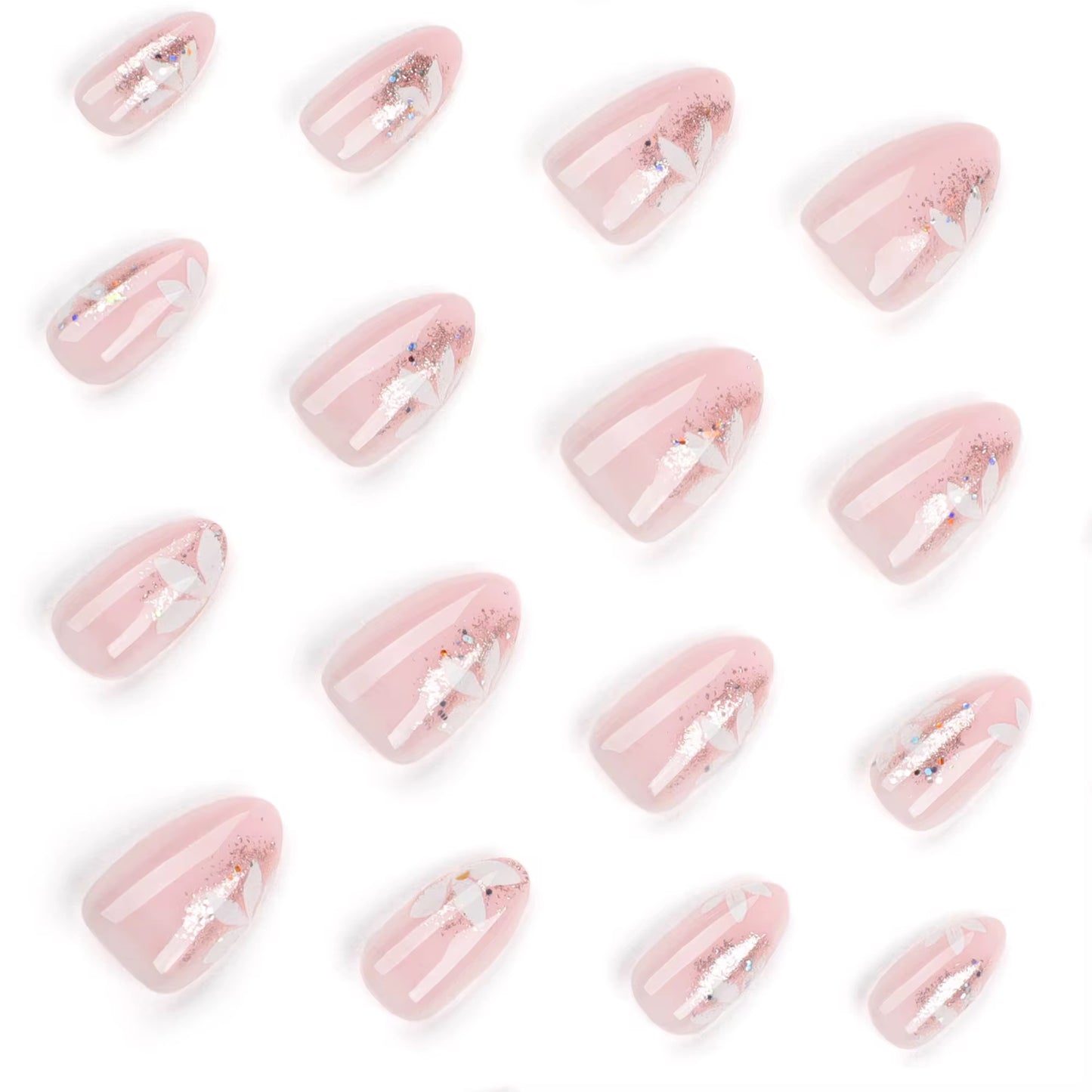 Beautiful fake nails that can be reused and printed.