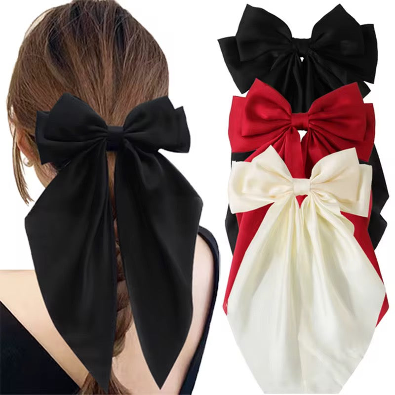 Solid Color Hair Bow لون صلب لافتات الشعر القوس