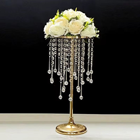 Gold Crystal Tall Decoration