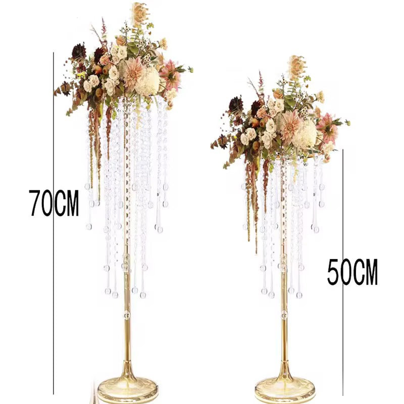 Gold Crystal Tall Decoration