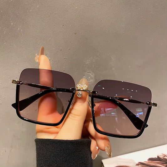 Elegant women's glasses with gradient colors