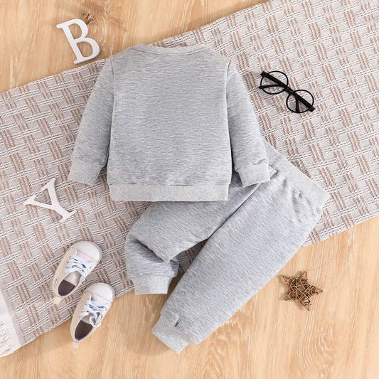 بنطلون اولاد ملابس اطفال مطبوعه باكمام طويله