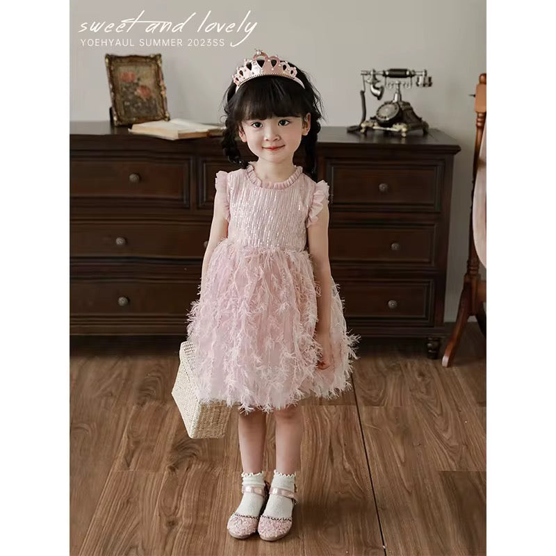 Girls' sleeveless dress