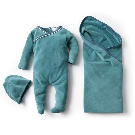 OEM & ODM  for Newborn Baby Girls Boys Pajama Set Newborn Clothesبتصميم حسب الطلب من مصنع المعدات الأصلي وصانع التصاميم الأصلية بدلة نوم من الصوف للشتاء للأطفال حديثي الولادة من البنات والأولاد طقم بيجامة ملابس حديثي الولادة