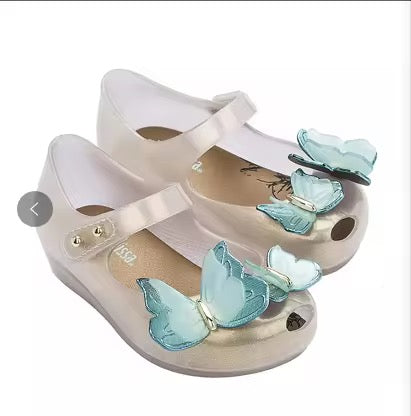 صندل بناتي ميني من مليسا, صندل بناتي صيفي بتصميم فراشة صغير عالي الجودة Melissa Mini Girls Sandal, High Quality Little Butterfly Summer Girls Sandal