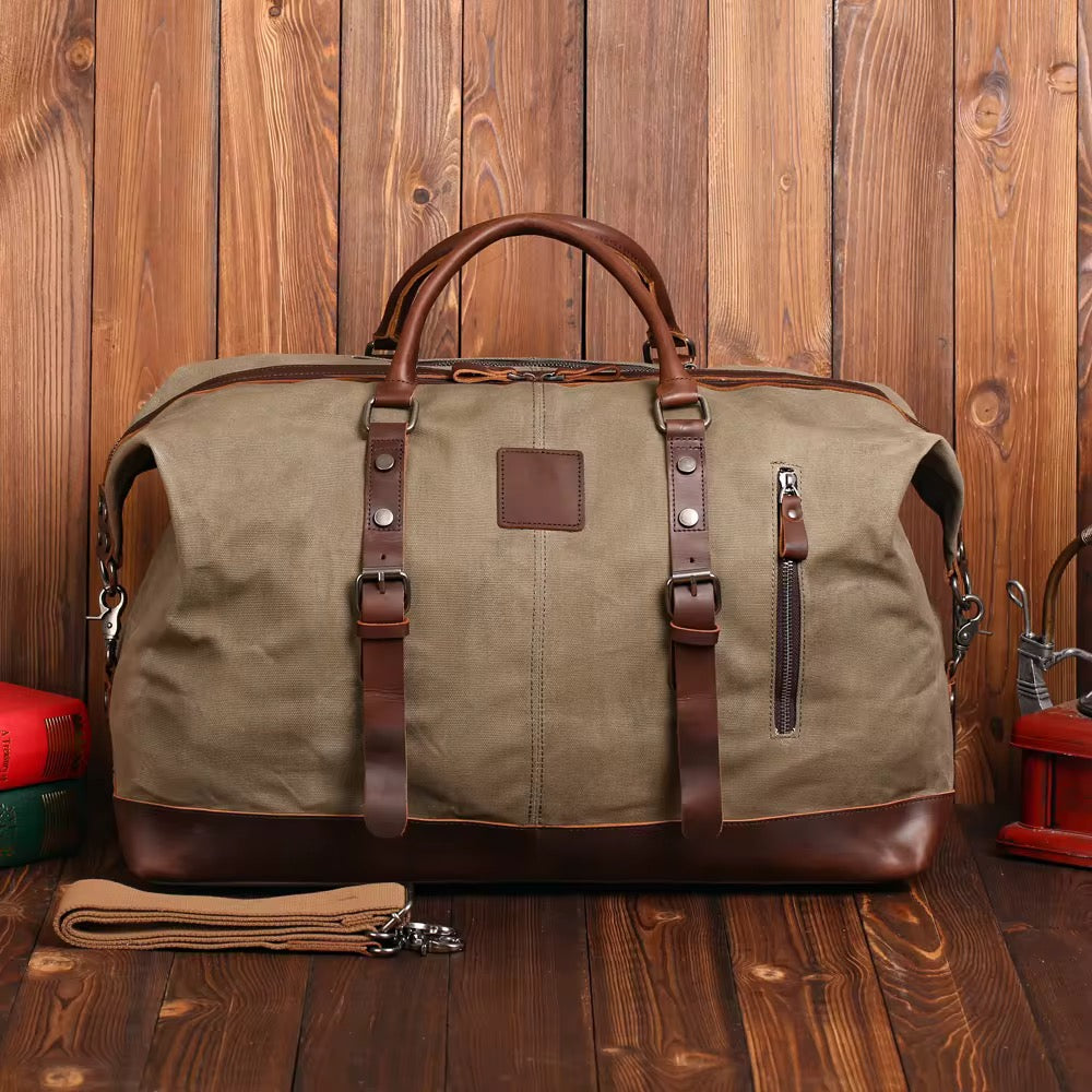 Unisex Leather Travel Bag