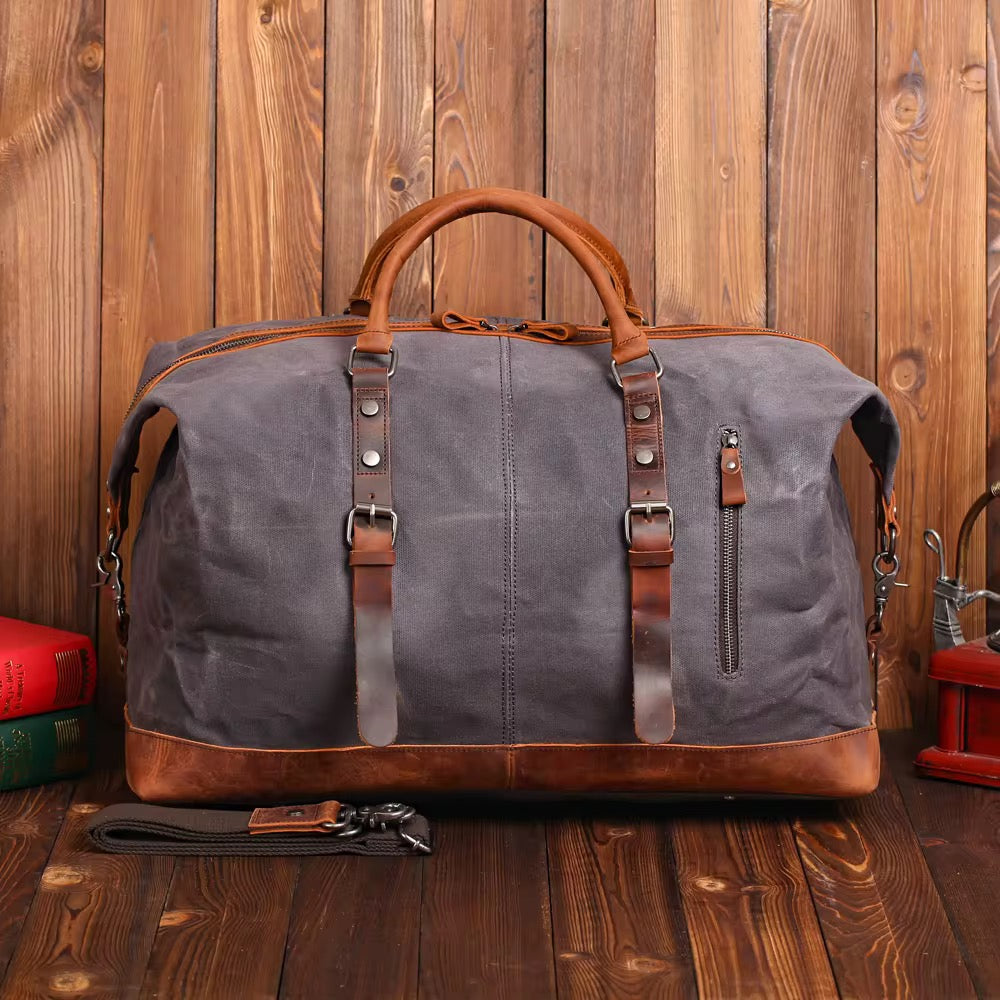 Unisex Leather Travel Bag