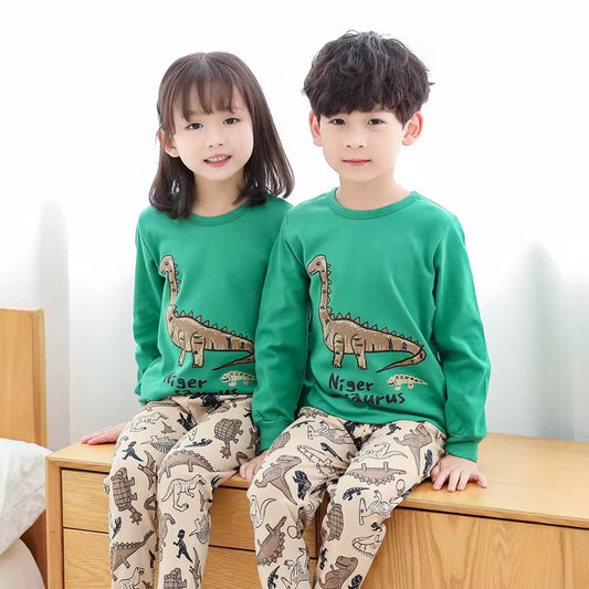 Cotton Pajamas Set for Kids, Girls