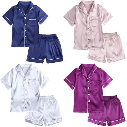 Children's silk pajamas