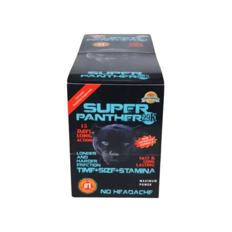Black Panther Sex Pills for Men, Penis Enlargement, Male Enhancement Pills, Paper Card for Packing
