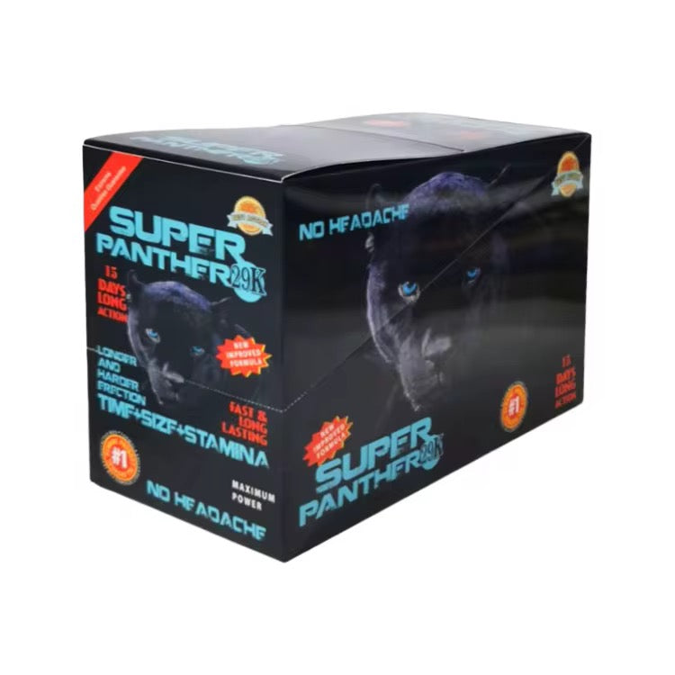 Black Panther Sex Pills for Men, Penis Enlargement, Male Enhancement Pills, Paper Card for Packing