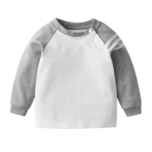 Boys' T-shirt, new spring and autumn suit, long-sleeved, thin