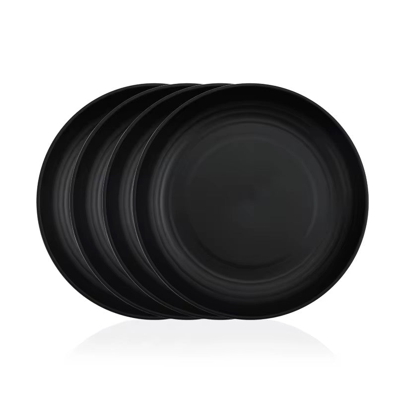 Household Disposable Round Wheat Dinner Plates
