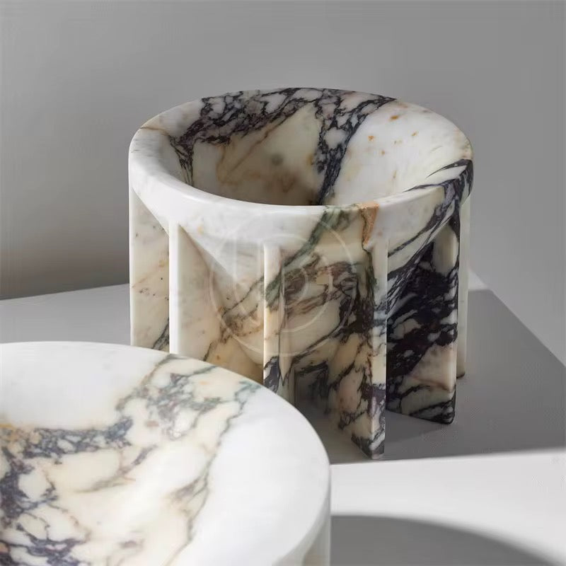 Calacatta coffee table teapots